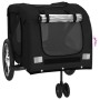 Remolque de bicicleta mascotas hierro tela Oxford negro | Foro24.es | Tu tienda online para hogar, jardín y más Foro24.es