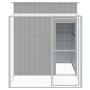 Gallinero con corral acero galvanizado gris claro 165x251x181cm