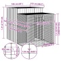 Gallinero con corral acero galvanizado gris claro 165x251x181cm