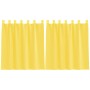 Cortinas de gasa con bolsillos para varillas 2 uds. amarillo de , Cortinas y visillos - Ref: Foro24-4102226, Precio: 12,72 €,...