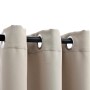 Cortinas opacas con anillas (2 unidades), color beige, 97 x 160 cm, tela | Foro24.es | Tu tienda online para hogar, jardín y más Foro24.es