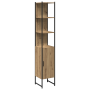Armario de Baño Roble Artesano 33x33x185.5 cm Madera Tratada