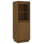 Tall solid pine wood sideboard in honey brown color 37x34x110 cm by vidaXL, Sideboards - Ref: Foro24-813518, Price: 69,03 €, ...