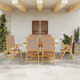 Juego de Comedor de Jardín de 7 Piezas Taupe de Madera Sólida de Acacia | Foro24.es | Tu tienda online para hogar, jardín y más Foro24.es