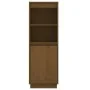 Tall solid pine wood sideboard in honey brown color 37x34x110 cm by vidaXL, Sideboards - Ref: Foro24-813518, Price: 69,03 €, ...