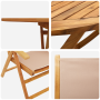 Juego de Comedor de Jardín de 7 Piezas Taupe de Madera Sólida de Acacia | Foro24.es | Tu tienda online para hogar, jardín y más Foro24.es