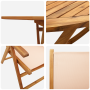 Juego de Comedor de Jardín de 7 Piezas Beige de Madera Sólida de Acacia de , Mesas de jardín - Ref: Foro24-3375749, Precio: 5...