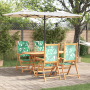Conjunto de Comedor de Jardín de 5 Piezas Patrón de Hojas Madera Sólida de Acacia | Foro24.es | Tu tienda online para hogar, jardín y más Foro24.es