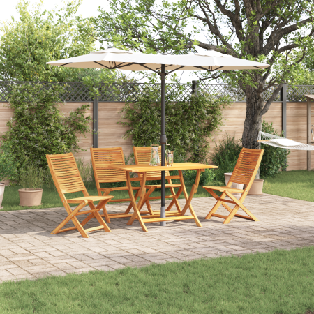 Juego de Comedor de Jardín de 5 Piezas de Madera Maciza de Acacia | Foro24.es | Tu tienda online para hogar, jardín y más Foro24.es
