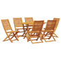 Juego de Comedor de Jardín de 7 Piezas de Madera de Acacia Sólida | Foro24.es | Tu tienda online para hogar, jardín y más Foro24.es