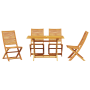 Juego de Comedor de Jardín de 5 Piezas de Madera Maciza de Acacia | Foro24.es | Tu tienda online para hogar, jardín y más Foro24.es