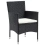 7-piece garden dining set and black synthetic rattan cushions by vidaXL, Garden sets - Ref: Foro24-3094976, Price: 509,10 €, ...