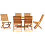 Juego de Comedor de Jardín de 7 Piezas de Madera de Acacia Sólida | Foro24.es | Tu tienda online para hogar, jardín y más Foro24.es