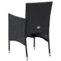 7-piece garden dining set and black synthetic rattan cushions by vidaXL, Garden sets - Ref: Foro24-3094976, Price: 509,10 €, ...