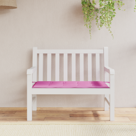 Cojín banco jardín tela Oxford rosa 100x50x4 cm