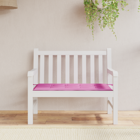 Cojín banco jardín tela Oxford rosa 100x50x4 cm