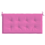 Cojín banco jardín tela Oxford rosa 100x50x4 cm