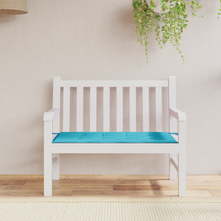Cojín Turquesa Tela Oxford, Fibra de espuma 120 x 50 x 4 cm de , Cojines para sillas y sofás - Ref: Foro24-361141, Precio: 28...