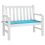 Cojín Turquesa Tela Oxford, Fibra de espuma 120 x 50 x 4 cm de , Cojines para sillas y sofás - Ref: Foro24-361141, Precio: 28...