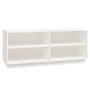 Massiver Schuhschrank aus weißem Kiefernholz 110x34x45 cm. von vidaXL, Schuhregale und Schuhorganisatoren - Ref: Foro24-81354...