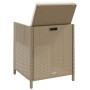 Garden chairs with cushions, 4 units, synthetic beige rattan by vidaXL, Garden chairs - Ref: Foro24-316777, Price: 226,52 €, ...