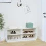 Massiver Schuhschrank aus weißem Kiefernholz 110x34x45 cm. von vidaXL, Schuhregale und Schuhorganisatoren - Ref: Foro24-81354...