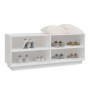 Massiver Schuhschrank aus weißem Kiefernholz 110x34x45 cm. von vidaXL, Schuhregale und Schuhorganisatoren - Ref: Foro24-81354...