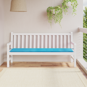 Cojín de Banco de Jardín tela Oxford turquesa 180x50x4 cm de , Cojines para sillas y sofás - Ref: Foro24-361185, Precio: 35,59 €