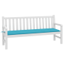 Cojín de Banco de Jardín tela Oxford turquesa 180x50x4 cm de , Cojines para sillas y sofás - Ref: Foro24-361185, Precio: 35,59 €
