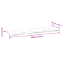 Cojín para banco de jardín Rosa 180x50x4 cm Tejido Oxford de , Cojines para sillas y sofás - Ref: Foro24-361184, Precio: 35,59 €