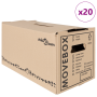 Cajas de Mudanza 20 pcs 59 x 31.5 x 31.5 cm Cartón | Foro24.es | Tu tienda online para hogar, jardín y más Foro24.es
