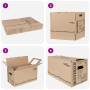 Cajas de Mudanza 20 pcs 59 x 31.5 x 31.5 cm Cartón | Foro24.es | Tu tienda online para hogar, jardín y más Foro24.es