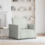 Sofá cama convertible 3 en 1 de terciopelo gris claro | Foro24.es | Tu tienda online para hogar, jardín y más Foro24.es