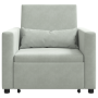 Sofá cama convertible 3 en 1 de terciopelo gris claro | Foro24.es | Tu tienda online para hogar, jardín y más Foro24.es