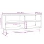 Massiver Schuhschrank aus weißem Kiefernholz 110x34x45 cm. von vidaXL, Schuhregale und Schuhorganisatoren - Ref: Foro24-81354...