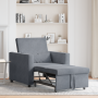 Sofá cama convertible de 3 en 1 en terciopelo gris oscuro | Foro24.es | Tu tienda online para hogar, jardín y más Foro24.es