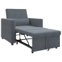 Sofá cama convertible de 3 en 1 en terciopelo gris oscuro | Foro24.es | Tu tienda online para hogar, jardín y más Foro24.es