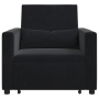 Sofá cama convertible 3 en 1 de en terciopelo negro | Foro24.es | Tu tienda online para hogar, jardín y más Foro24.es