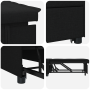 Sofá Cama 3-en-1 Diseño Desplegable Tela Negra | Foro24.es | Tu tienda online para hogar, jardín y más Foro24.es