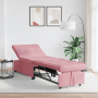 Sofá cama 3 en 1 extraíble terciopelo rosa | Foro24.es | Tu tienda online para hogar, jardín y más Foro24.es