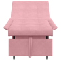 Sofá cama 3 en 1 extraíble terciopelo rosa | Foro24.es | Tu tienda online para hogar, jardín y más Foro24.es