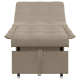 Sofá Cama 3 en 1 Diseño Extraíble Tela Taupe de , Sofás - Ref: Foro24-42008607, Precio: 209,08 €, Descuento: %