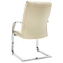 Silla de oficina voladiza de cuero sintético crema | Foro24.es | Tu tienda online para hogar, jardín y más Foro24.es