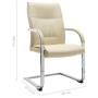 Silla de oficina voladiza de cuero sintético crema | Foro24.es | Tu tienda online para hogar, jardín y más Foro24.es