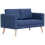 Conjunto de sofás 2 piezas tela azul de , Sofás - Ref: Foro24-276853, Precio: 766,81 €, Descuento: %