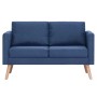 Conjunto de sofás 2 piezas tela azul de , Sofás - Ref: Foro24-276853, Precio: 766,81 €, Descuento: %