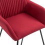 Sillas de comedor 4 unidades de tela color vino tinto | Foro24.es | Tu tienda online para hogar, jardín y más Foro24.es