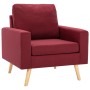 Juego de sofás de 2 piezas de tela rojo vino | Foro24.es | Tu tienda online para hogar, jardín y más Foro24.es