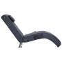 Diván de masaje con almohada de piel de ante artificial gris de , Divanes - Ref: Foro24-281290, Precio: 267,05 €