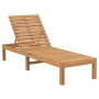 Tumbona de madera maciza de teca